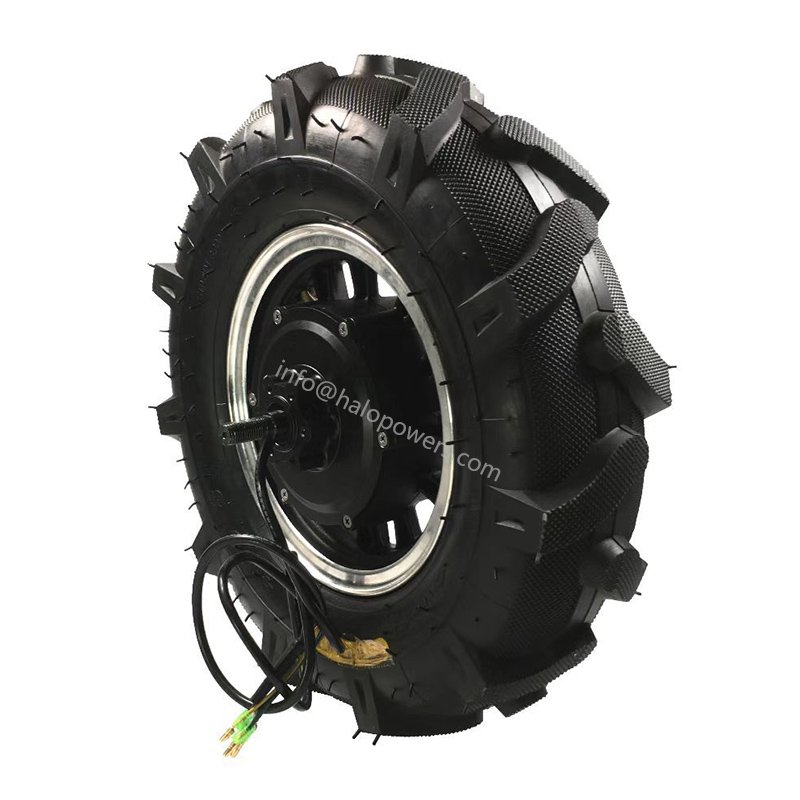 High Torque Low Rpm 80Nm 16" Zoll 16 Inch Wheelbarrow Hub Motor Wheel Kit Electric Brushless Gear Barrow Cart Hand Trolley Wagon