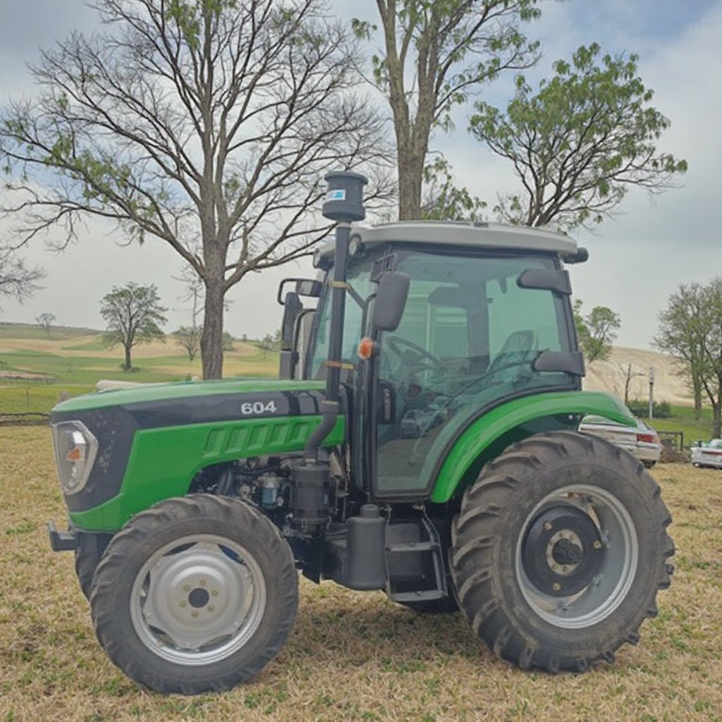 YTO 604A Model Green 4x4WD Diesel Tractor 60hp Wheel Tractor Farm Use New Used Condition 4WD Wheels Diesel Engine Gear Motor