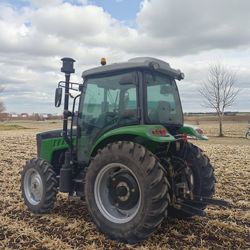 YTO 604A Model Green 4x4WD Diesel Tractor 60hp Wheel Tractor Farm Use New Used Condition 4WD Wheels Diesel Engine Gear Motor