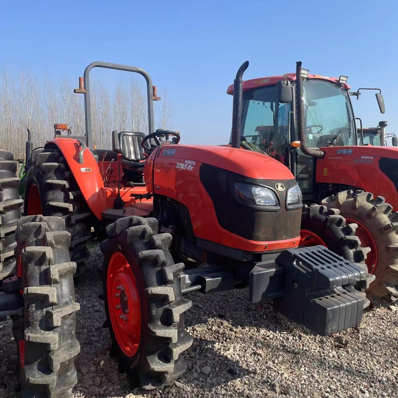 4*4 95HP 80HP 70HP Used/Second Hand Kubota Tractors With a Sunshade for Sale