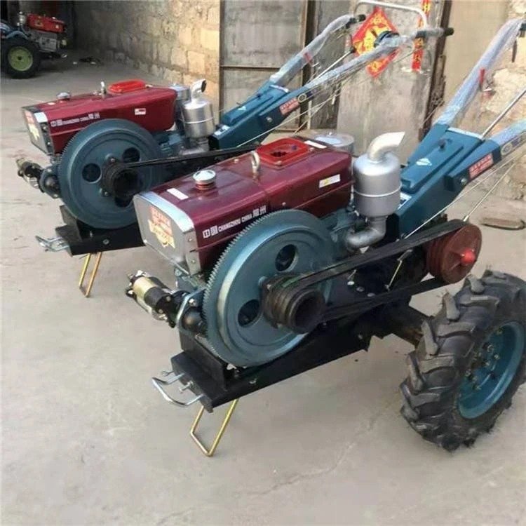 Mini Small Farm Garden Multipurpose Agriculture Equipment Hand Walk-behind Walking New Tractors Two Wheel for Sale