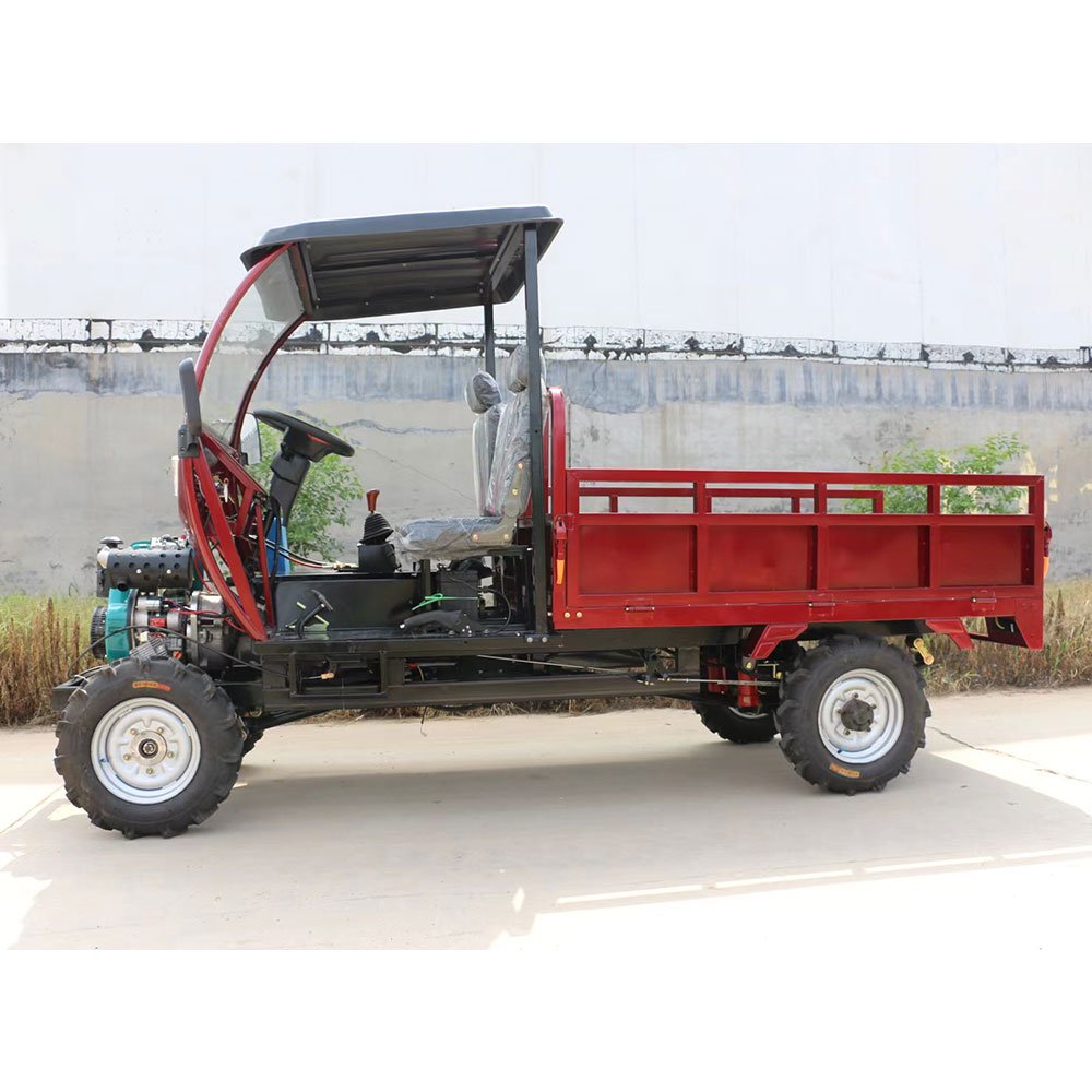 High Quality 4WD Agricultural Tractor Self-Dumping Diesel 4 Stroke 4 Wheeler High Torque Wheel Loader with Core Engine Component