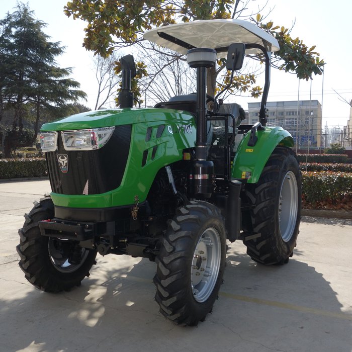 Hot Sale China Agricultural Farm Tractor 75HP 4WD Wheel Tractor 4WD QLN-754 Farm Tractor With Front Loader Price