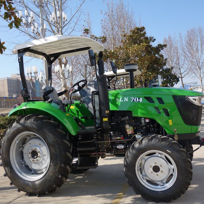 Hot Sale China Agricultural Farm Tractor 75HP 4WD Wheel Tractor 4WD QLN-754 Farm Tractor With Front Loader Price