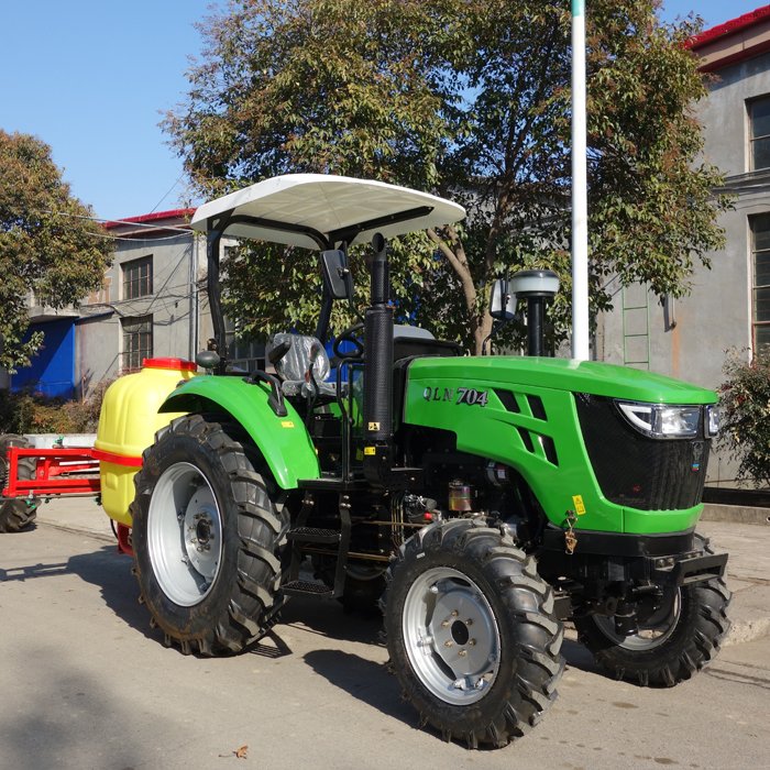 Hot Sale China Agricultural Farm Tractor 75HP 4WD Wheel Tractor 4WD QLN-754 Farm Tractor With Front Loader Price