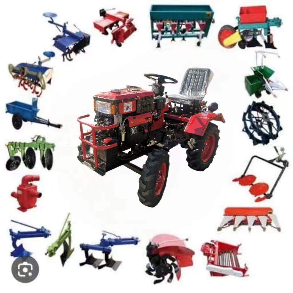 12HP 15HP 16HP 18HP 20HP Small Hand Tractor Mini Farm Mini Gaosoline diesel Plow Plough Disc Lpow Like Deere Farrow Tractor