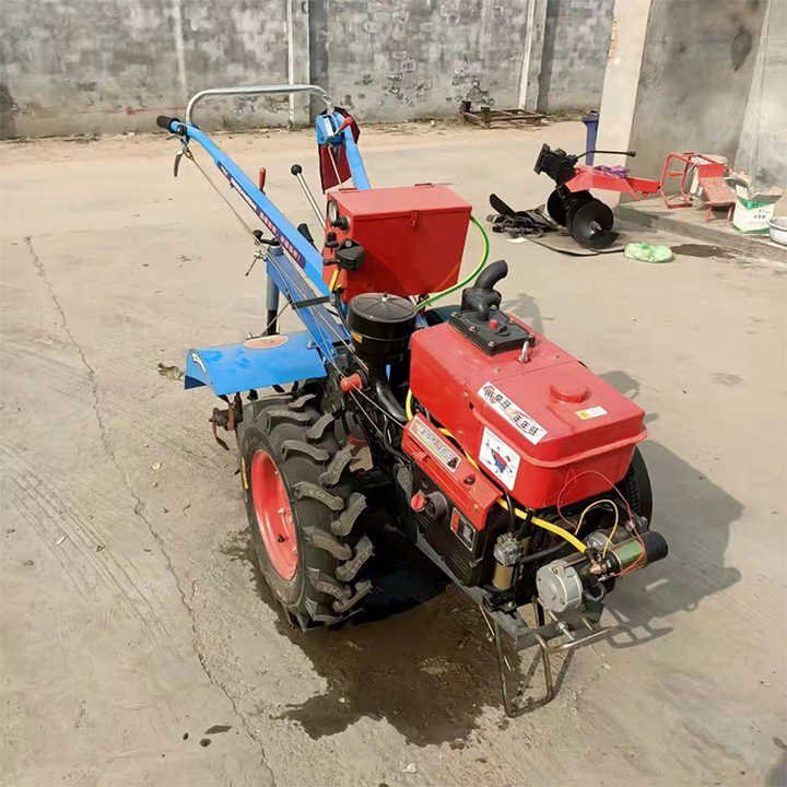 Top Quality 2WD Two Wheel Mini Motor Motocultor Cheap Farm Power Tiller Hand Walking Tractor