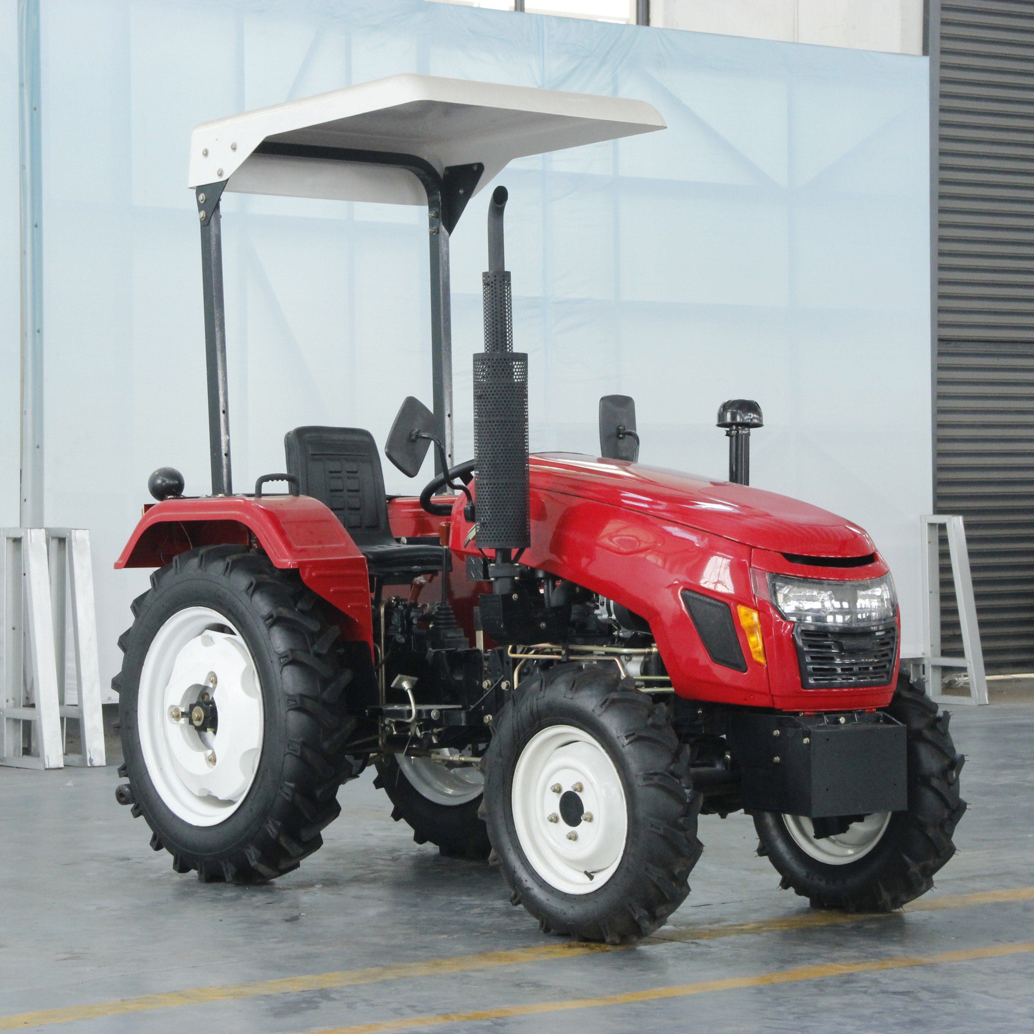 Small 4 wheel tractor with front end loader tractors agriculture mini farm tractor machinery from china