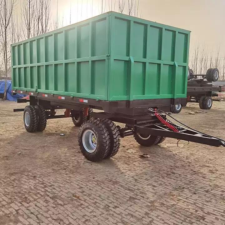 Top Quality 4 Wheel 3-10 Ton Agriculture Farm Trailer/ Tipping Dump Trailer in Stock/ Tractor Equipment