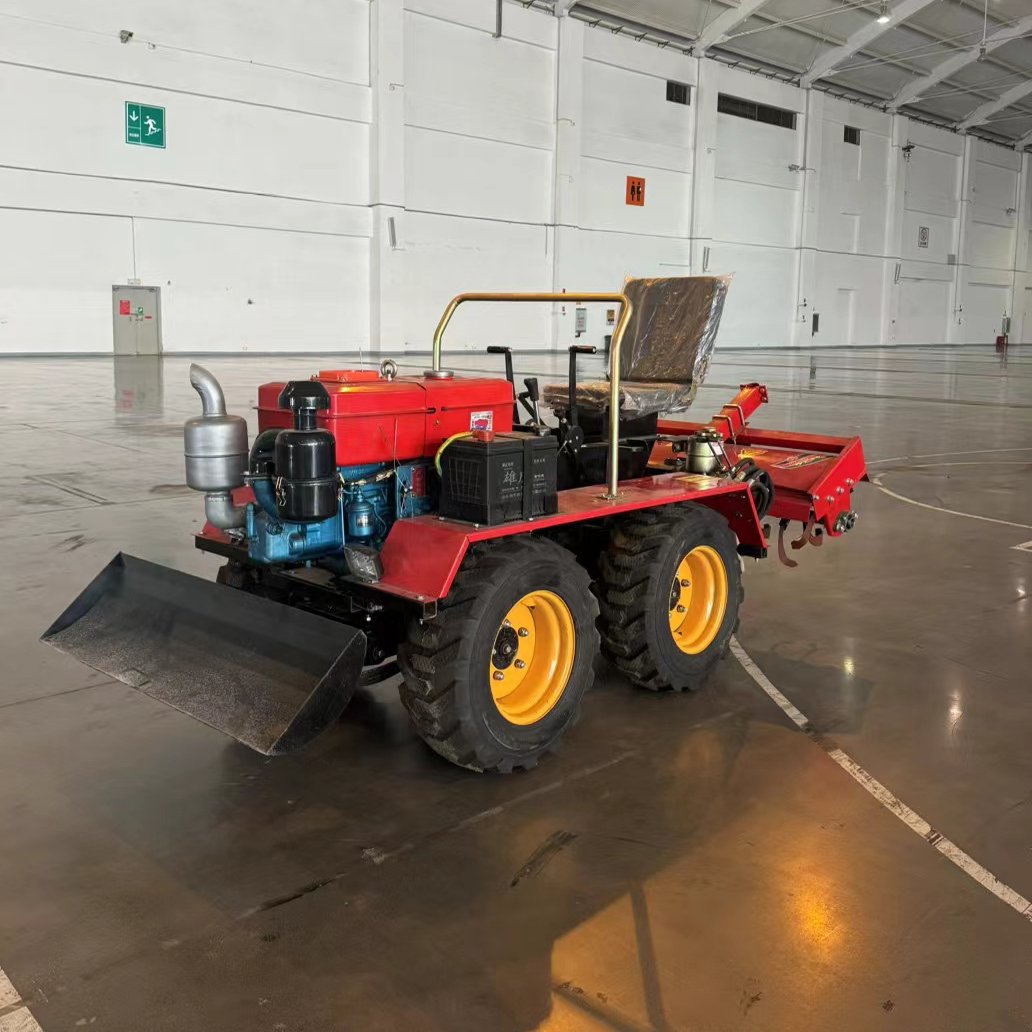 High Productivity Four Wheel Agricultural Tractor Farm Equipment Tractor With Accessories