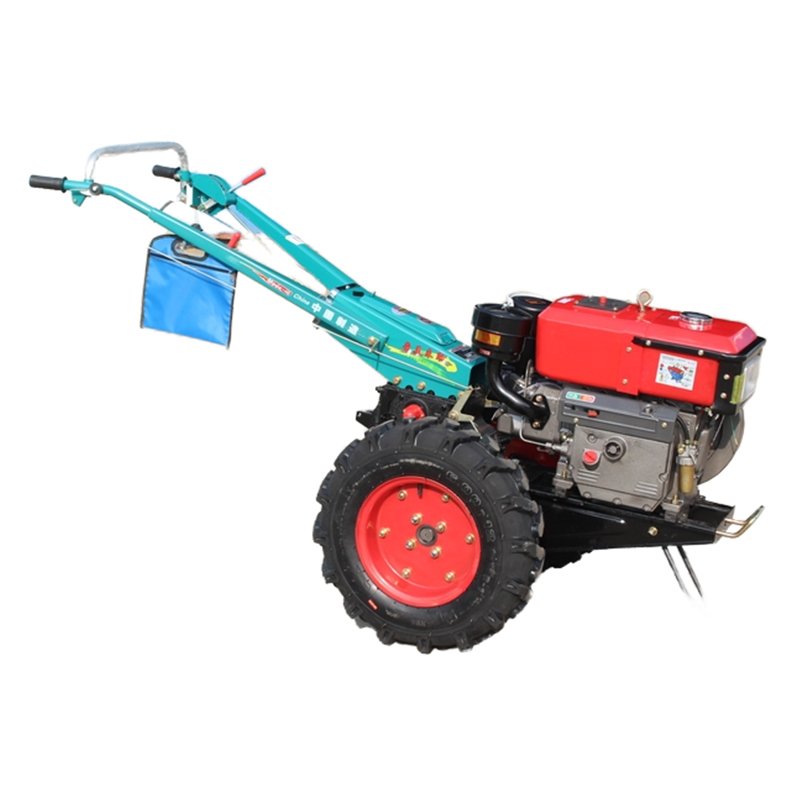 Chinese Agricultural Machinery 12hp 2 Wheels Diesel Engine Manual Farm Walking Tractor for Garden