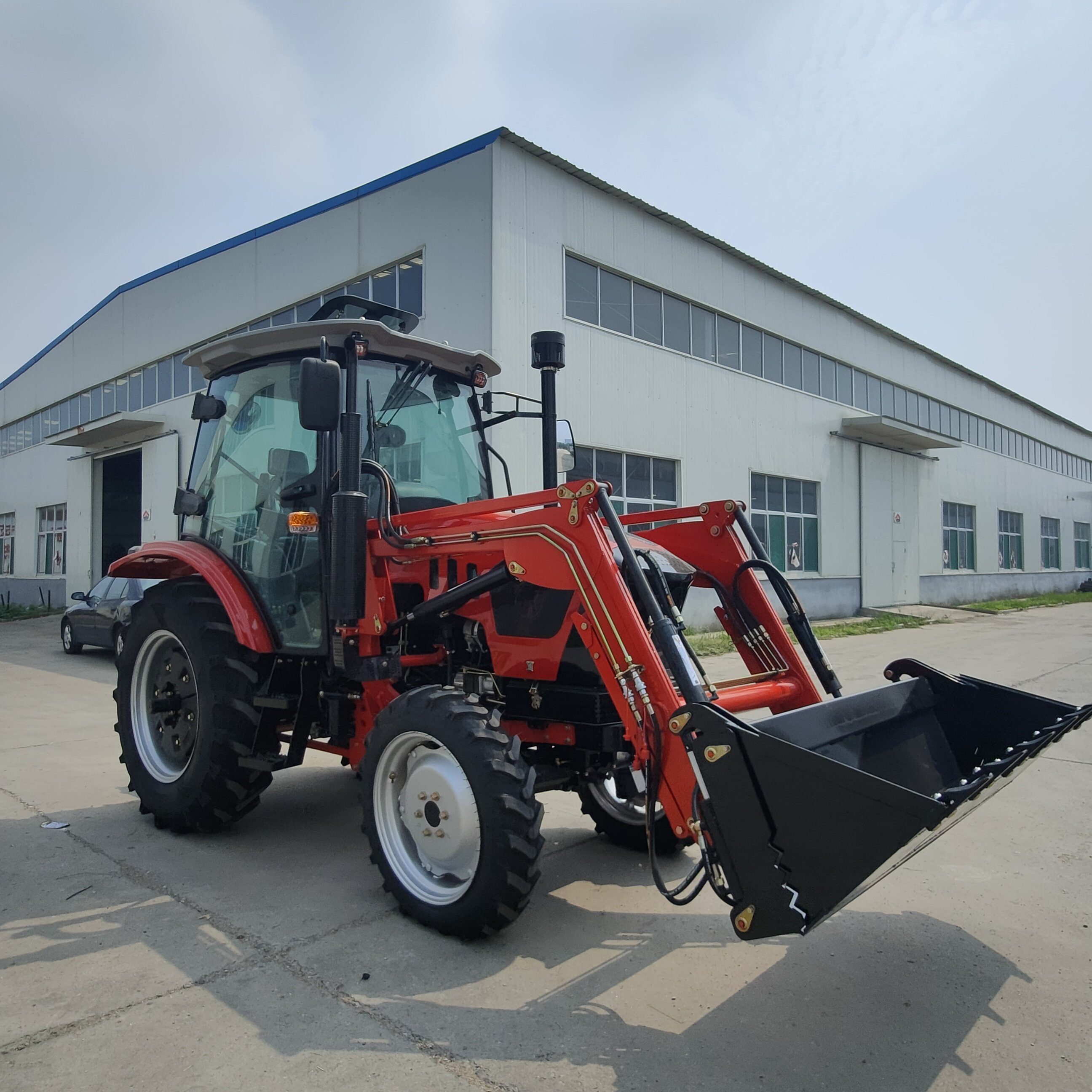 4x4 70hp AC Cabin Tractors for Agriculture diesel Engine Traktor Huaxia Brand
