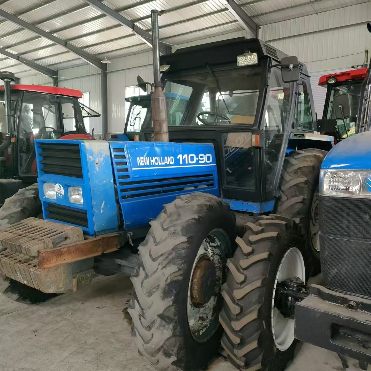 Used Fiat 110hp with Cab in Stock Used NEW HOLLAND 110-90 Agriculture Farm Tractor with Fiat Engine for Hot Selling