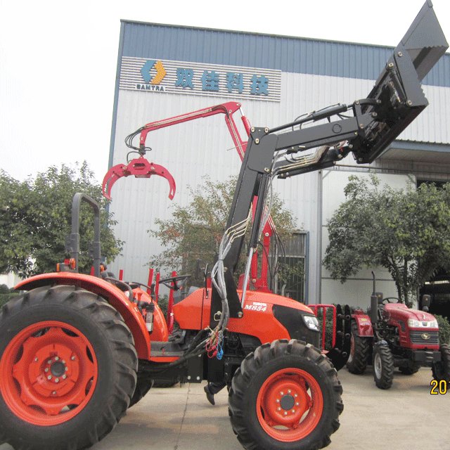 Agriculture Equipment 4WD 95 hp 954 Tractor Backhoe Loader with FEL 4 in 1 Bucket