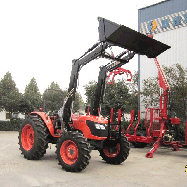Agriculture Equipment 4WD 95 hp 954 Tractor Backhoe Loader with FEL 4 in 1 Bucket