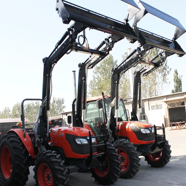 Agriculture Equipment 4WD 95 hp 954 Tractor Backhoe Loader with FEL 4 in 1 Bucket