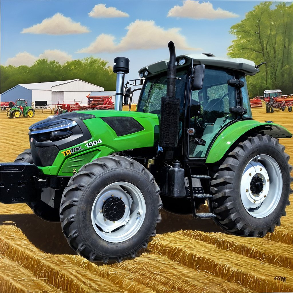 China Tavol 150HP 160HP 180HP New 4WD Wheel Tractors for Farming Agricultural Machinery With Core Components Engine Pump Gear