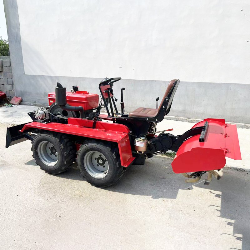 New 25HP 35HP Agricultural Tractor With Diesel Engine Small Wheeled 4WD for Farm Use Mini Crawler Rotary Tiller Used Components