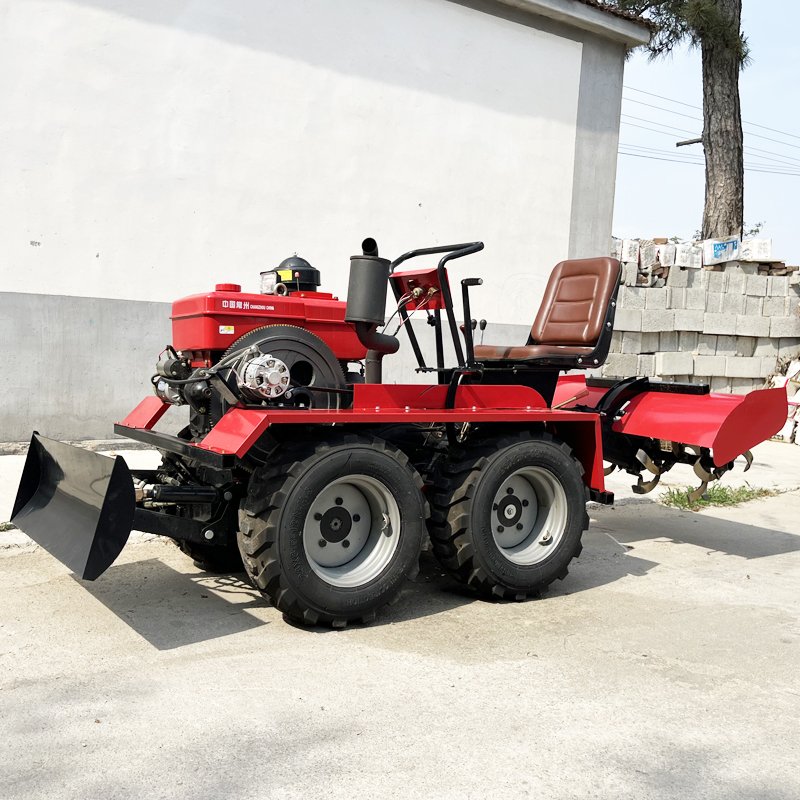 New 25HP 35HP Agricultural Tractor With Diesel Engine Small Wheeled 4WD for Farm Use Mini Crawler Rotary Tiller Used Components