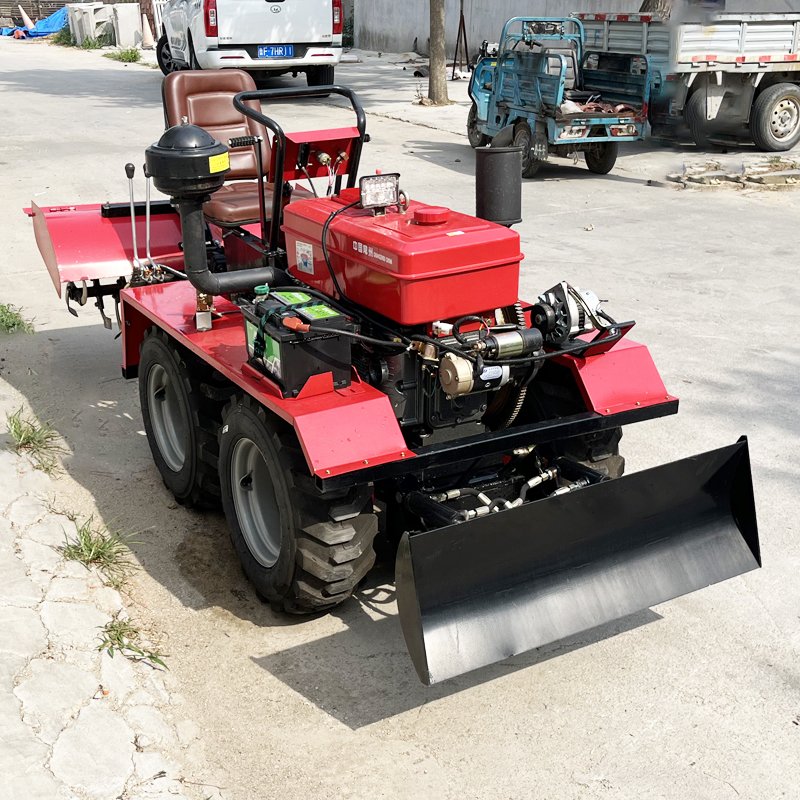 New 25HP 35HP Agricultural Tractor With Diesel Engine Small Wheeled 4WD for Farm Use Mini Crawler Rotary Tiller Used Components