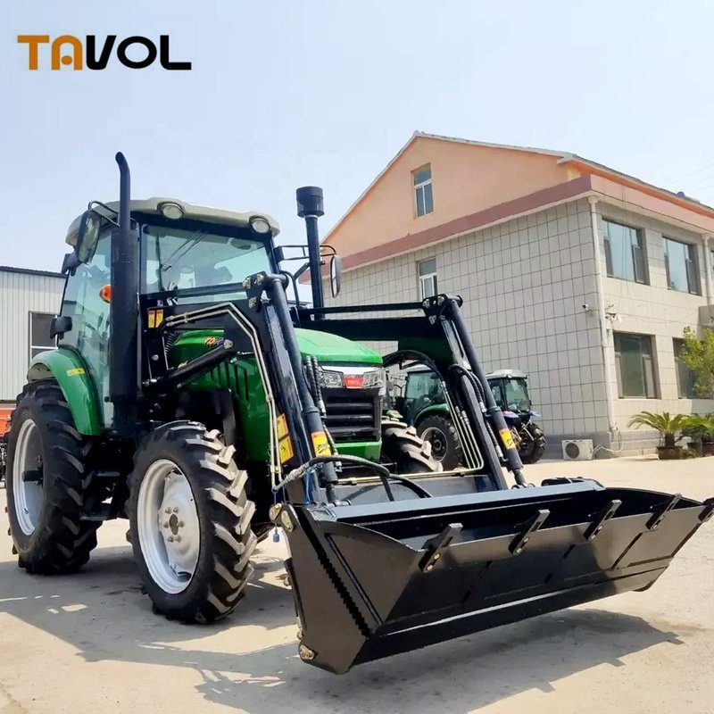 Factory 50hp 60hp 70hp 80hp 90hp 100hp 110hp 4x4 Small Tractors Mini Tractors with Front End Loader Backhoe Agriculture