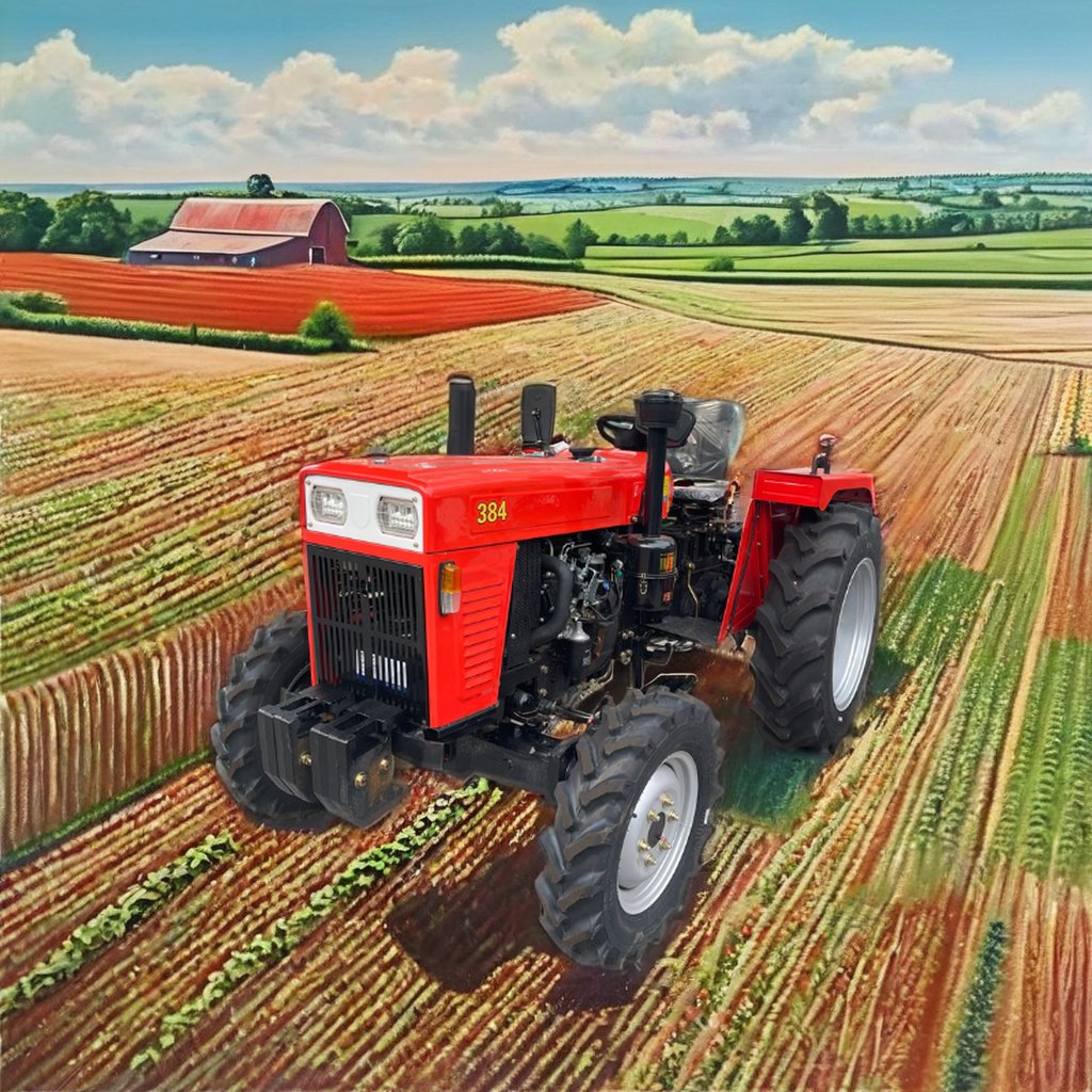 Falath High Quality 38HP Machine Two Wheel Drive Power Tiller Behind diesel Engine Agriculture Walking Tractor