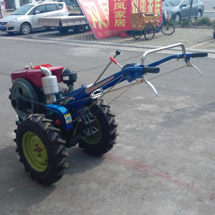 12hp 15hp 18hp diesel Engine Power Used Garden Tiller Motocultor Cultivator Two Wheel Walking Tractor for Sell