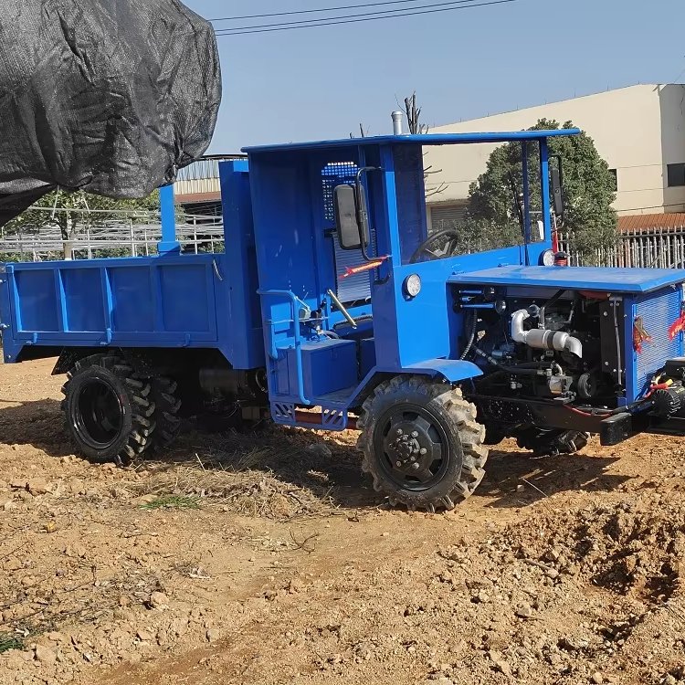 3ton CE Factory Diesel 4wd Hydraulic Single Cyl. 30HP Hilly UTV Utility Vehicle Farm Machine AWD Wheel Tractor Transportation