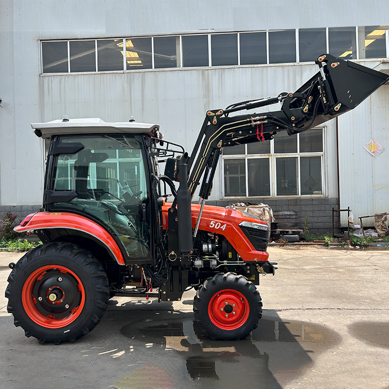 Factory 50hp 4x4 Small Tractors Mini Tractors With Front End Loader Backhoe Agriculture Fram Tractor