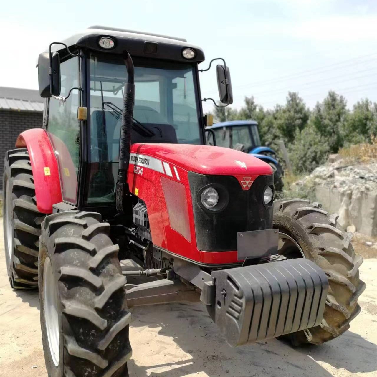 Used/second Hand Farm Wheel Tractors Massey Ferguson 120hp 4x4wd with Small Mini Compact Agricultural Equipment Machinery Loader