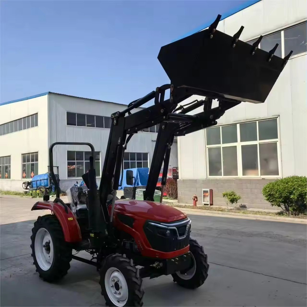 Free Shipping 50HP 60HP 70HP 80HP 90HP 100HP Compact Tractor Loader Bucket Farm Tractors Agriculture 4stroke Tractor