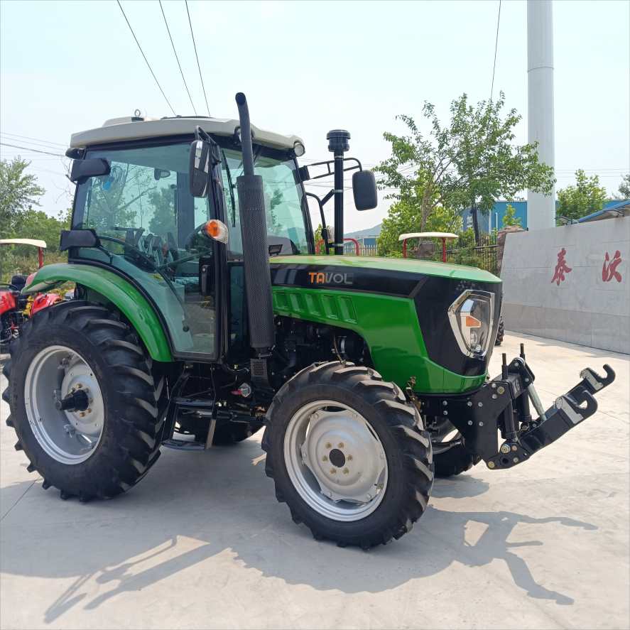 Shandong 90HP Tractors for Farm Land Hydraulic Output Agricultural 4 Cylinder Engine Tractors