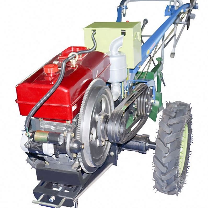 Agricultural Powered Diesel Generator Two Wheel Farm Tractor 22hp 25hp Tractor Power Tiller Walking Tractor Powertiller