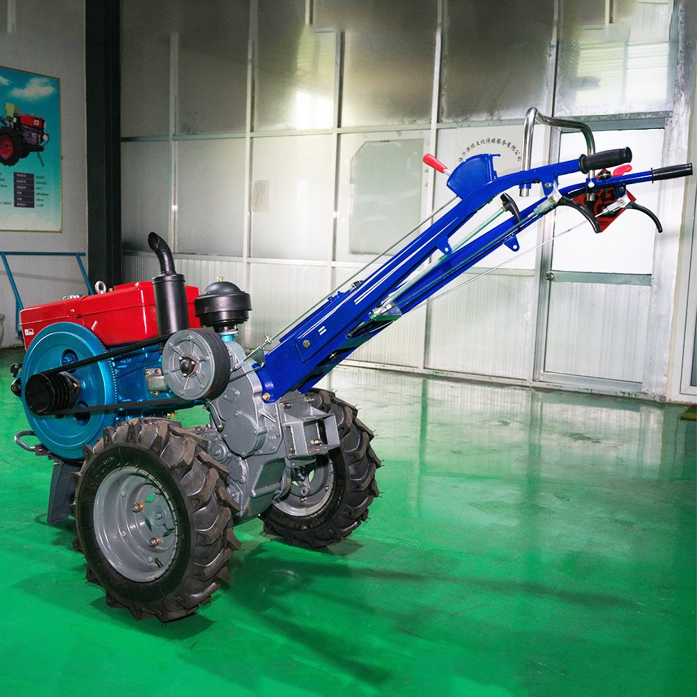 New Agriculture Home Farm Machine with Diesel Engine 8-16HP Mini Hand Walking Tractor for Sale