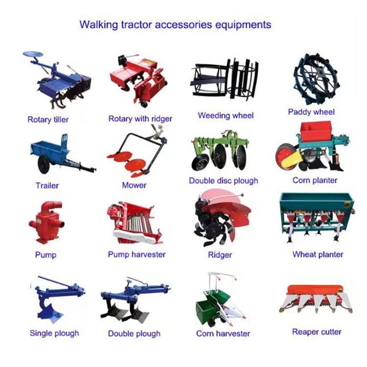 Cheap Price Agricultural Machine Diesel Engine Mini Walking Tractor Cultivator Rotary/ Mini Power Tiller Hand Walking Tractor