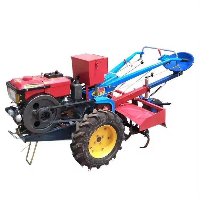 Good Quality Cheap 20hp 22hp Manual Tractor Agricultural Mini diesel Tiller Two Wheel Used New Tractors Walking Tractor in Stock