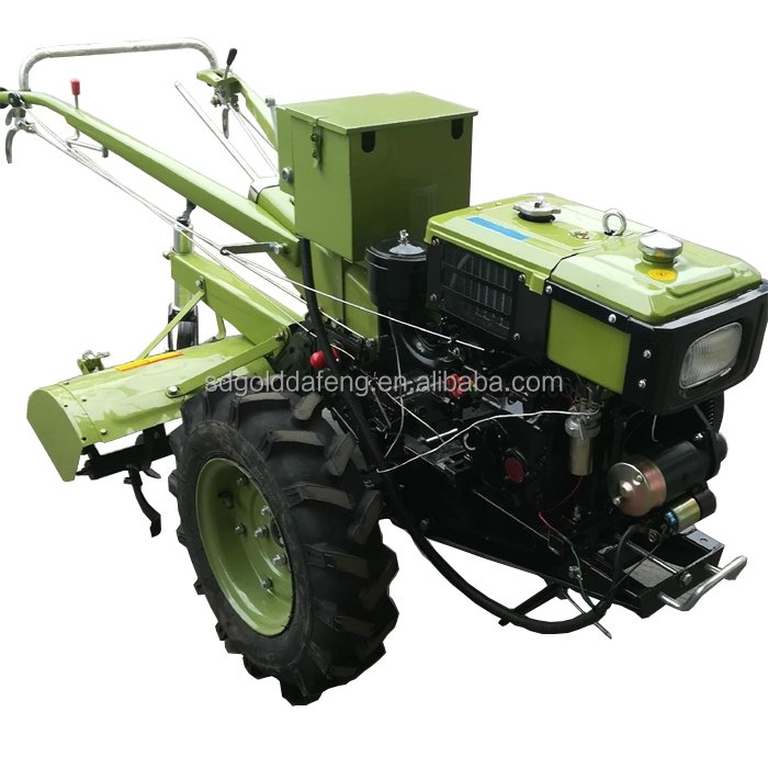 Farm Mini 2WD Wheel Power Tiller 8-22HP Diesel Engine Walking Tractor for Sale