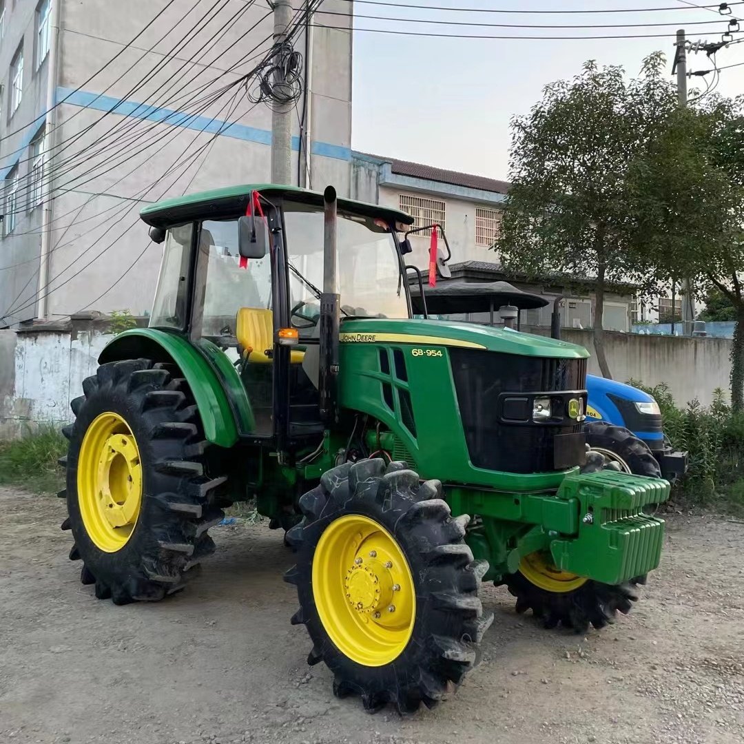 Used Tractor Jhn Deere 5e 954 95hp 4x4WD Wheel Farm Orchard Compact Tractor Agricultural Equipment Machinery MF290 MF385