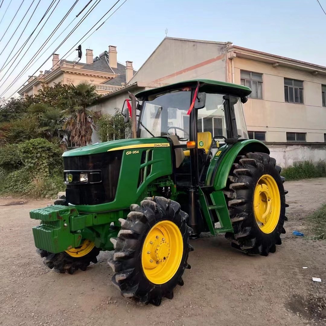 Used Tractor Jhn Deere 5e 954 95hp 4x4WD Wheel Farm Orchard Compact Tractor Agricultural Equipment Machinery MF290 MF385