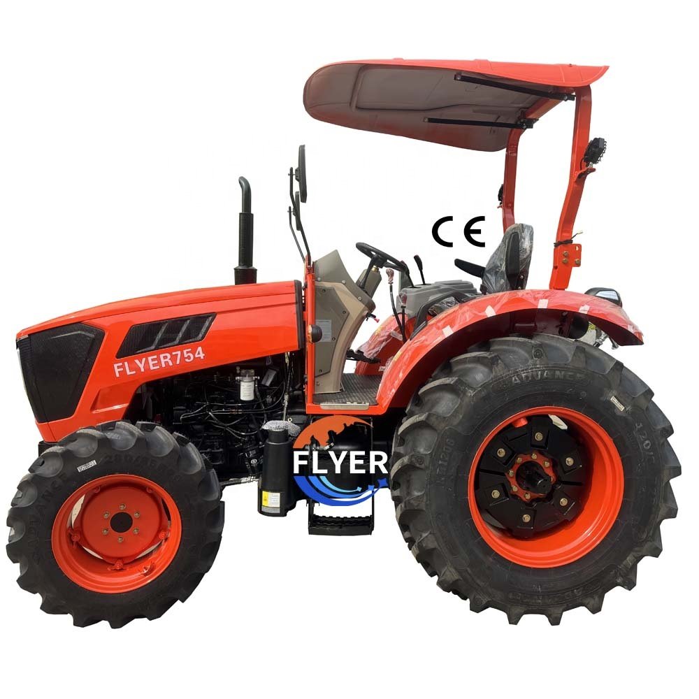 75HP 4WD Wheel Tractor Farm Equipment Tractors for Agriculture Activity