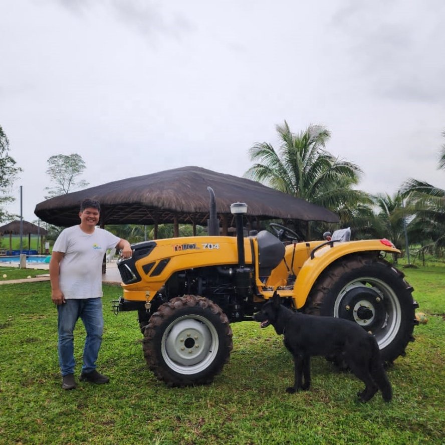 2024 New Agriculture Tractor 50hp 55hp 60hp 70hp 4wd 4x4 Farming Wheel Tractors Price