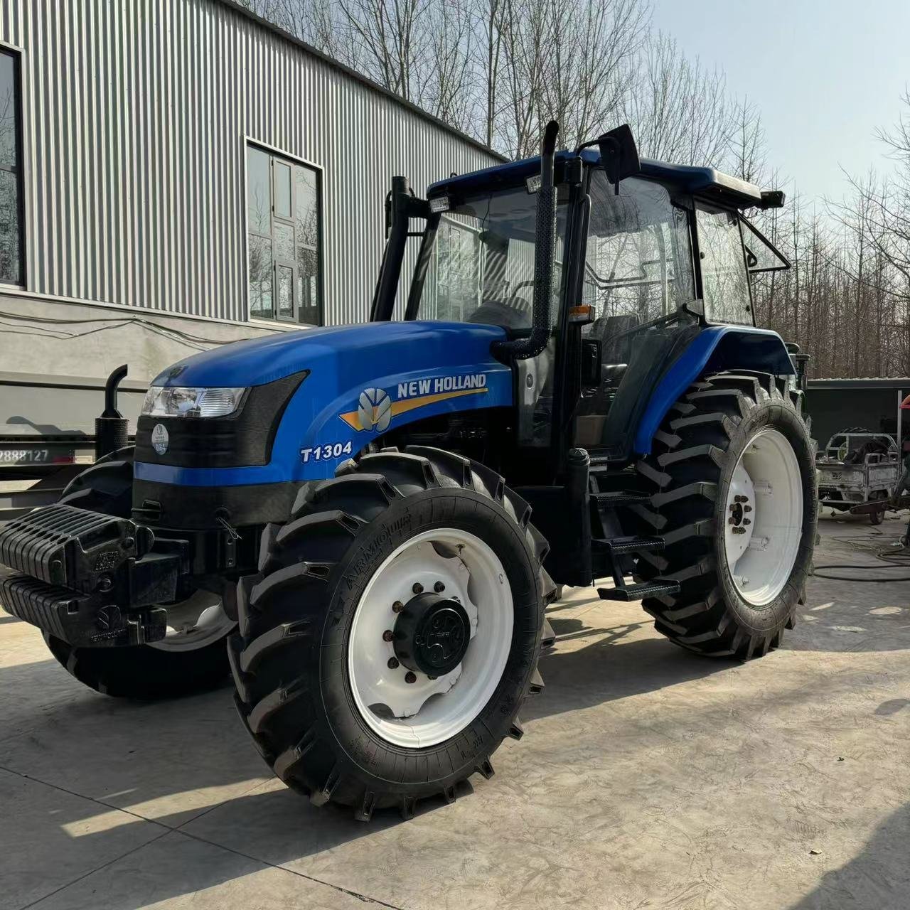 Original Farming Tractor Fairly Used NHolland Farm With Front Loader 130hp 4x4 Tractor in Stock Now
