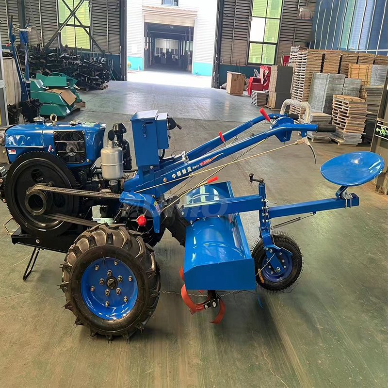 Diesel Power Tiller Walking Tractor Grass Cutter12-22hp Walk Behind Tractors
