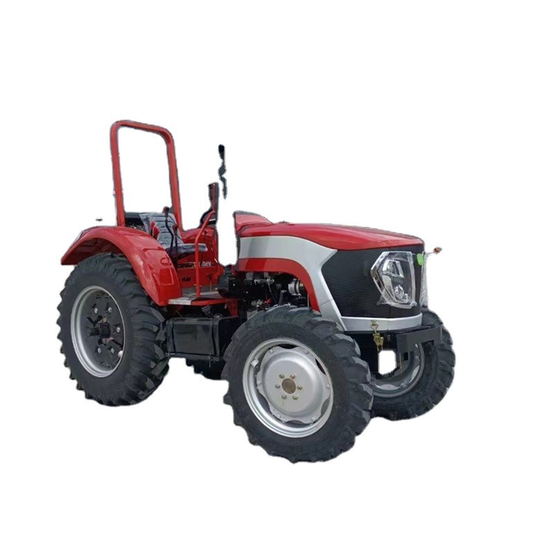 40hp Four Cylinder 4wd Wheel Tractor Foton New Hood Big Chassis Dual Action Clutch for Farm with Implements