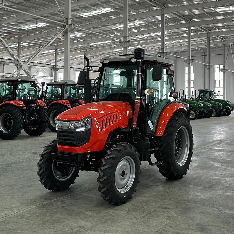QILU 2024 4x4 Agricultural Tractors 70HP 75HP 80HP 90HP 100HP Farming Tractors With Air Conditioner Cabin