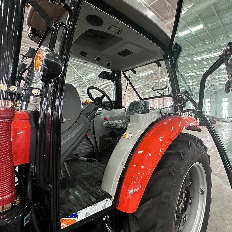 QILU 2024 4x4 Agricultural Tractors 70HP 75HP 80HP 90HP 100HP Farming Tractors With Air Conditioner Cabin