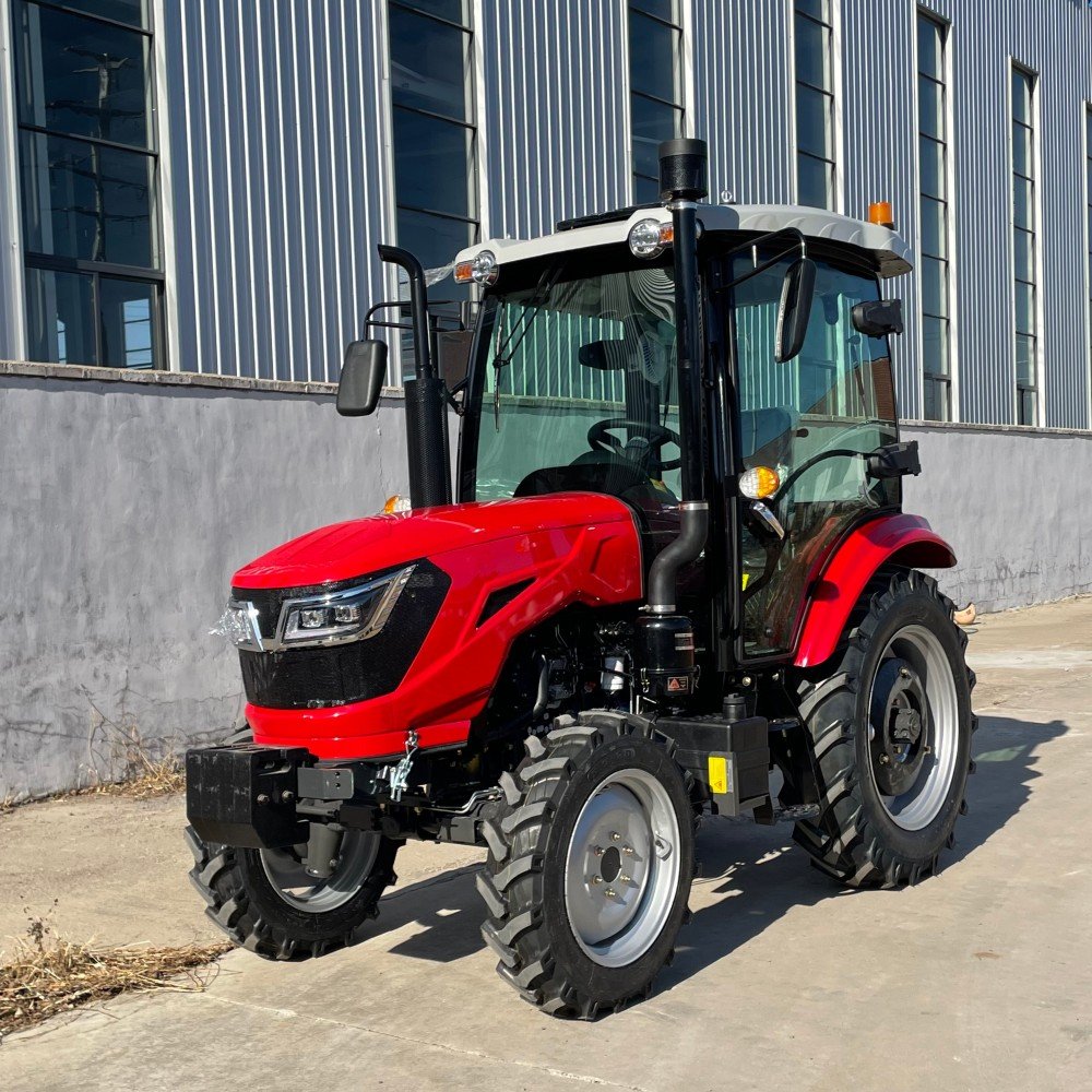 504 Mini 4x4 Farm Machine 50hp Compact Tractor for Agriculture 4WD Wheel with Core Engine and Motor Components