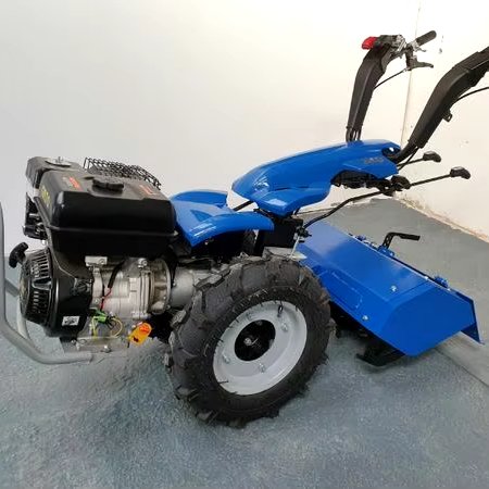 Mini 2-Wheel Walking Hand Tractor Farm Use 18/20/22HP Rated Power Small Paddy Farming Agricultural Machinery Sale
