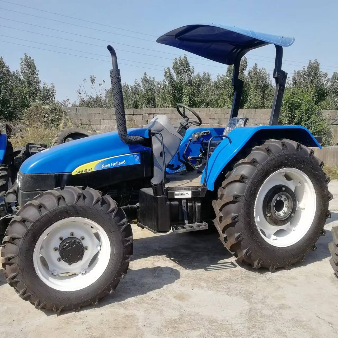 80HP Used Tractors New Holland Tractor with Deutz Fahr Engine
