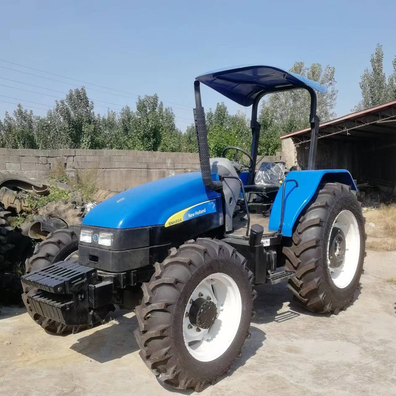 80HP Used Tractors New Holland Tractor with Deutz Fahr Engine